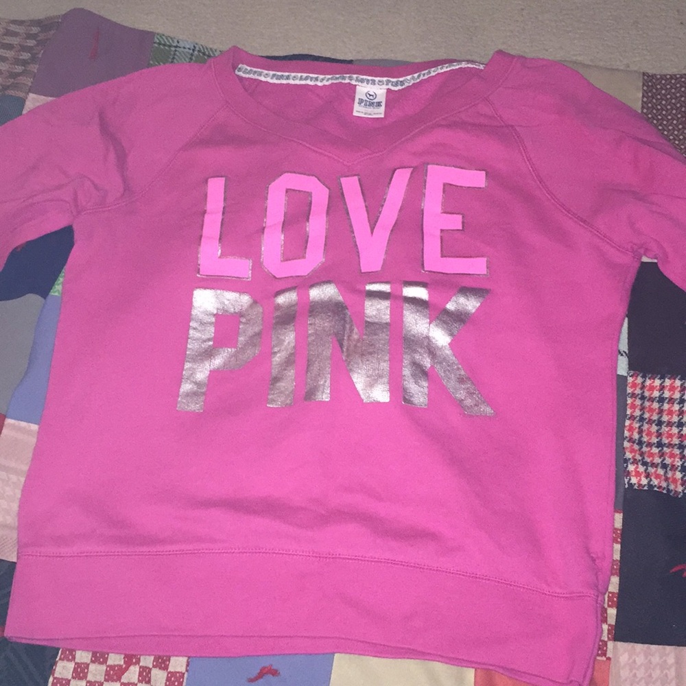 I’m selling this Medium Love Pink Sweatshirt